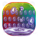 Rainbow Raindrop Keyboard Theme