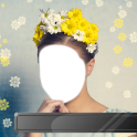 Flower Hairstyle Photo Montage