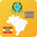 Brazil state Maps and Flags