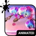 Orchid Animated Keyboard + Live Wallpaper