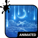 Star Rain Animated Keyboard + Live Wallpaper