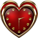 Heart Valentine Clock Widget