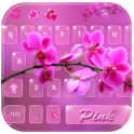 Pink orchid Keyboard Theme