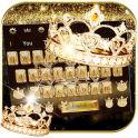 Gold diamond crown Keyboard Theme