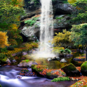 3D Осенний Водопад Живые Обои