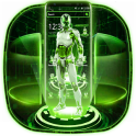 Green Robot Technology Theme