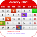 Tunisia Calendar 2020