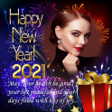 Happy New Year Photo Frame 2021 New Year Greetings