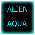 Alien Aqua Keyboard Skin