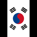 Корейский Наклейка Флаг