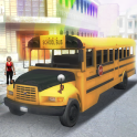 도시 학교 버스 드라이버 3D
