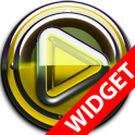 Poweramp widget Yellow Glas