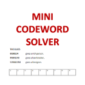 Mini Codeword Solver