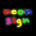 exibição sinalização de néon