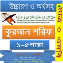 কুরআন (১-৫পারা) উচ্চারণ,অনুবাদ