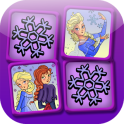 Pairs game of ice princesses