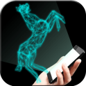 Hologram horse simulator