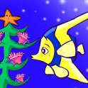 O peixe Alvin celebra o Natal