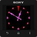 Rose Heart clock widget