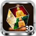Gautam Buddha 3D cube Live WP