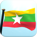 Myanmar Flag 3D Free Wallpaper