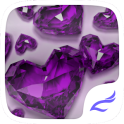 Purple Crystal Heart Theme