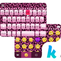 Pink Cheetah Keyboard Theme