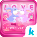 Bunny Love Emoji Keyboard Theme
