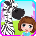 Dora playtime com o bebê zebra