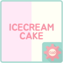 아이스크림케이크 (딸기바닐라) - 카카오톡 테마