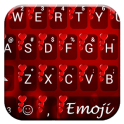 Valentine Red 2 Emoji Tastatur