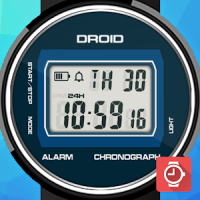 DROID Retro LCD watch face for WatchMaker Premium