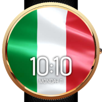 Animated Italy Flag Watch Face