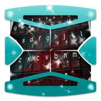 Dark Red Typing Keyboard