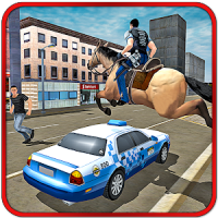 Police Horse Criminal Chase