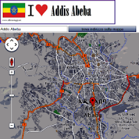 Addis Ababa map