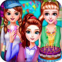 誕生日パーティーの女の子のゲーム