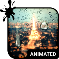 Rain HD Animated Keyboard + Live Wallpaper