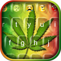 Weed Rasta Emoji Keyboard