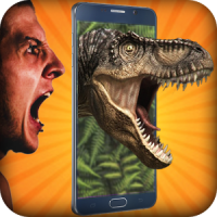 Face scanner: dinosaur