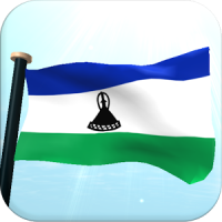 Lesotho Flag 3D Free Wallpaper