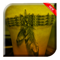 Feather Design Tattoo 3D