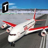 Snow Cargo Jet Landing 3D