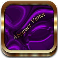 Abstract Violet Go Launcher theme