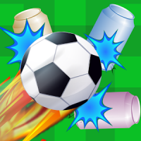 Soccer Ball Knockdown ⚽️ shoot cans & bottles