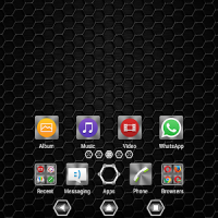 Metallic Texture Dark XZ Theme