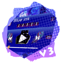 Blue ink PlayerPro Skin