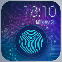 fingerprint style lock screen for prank