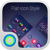 Flat Icon Style Hola Theme