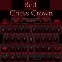 Red Chess Crown Keyboard theme